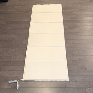 Zarahome Cream Foldable Padded Floor Yoga 🧘 mat.
